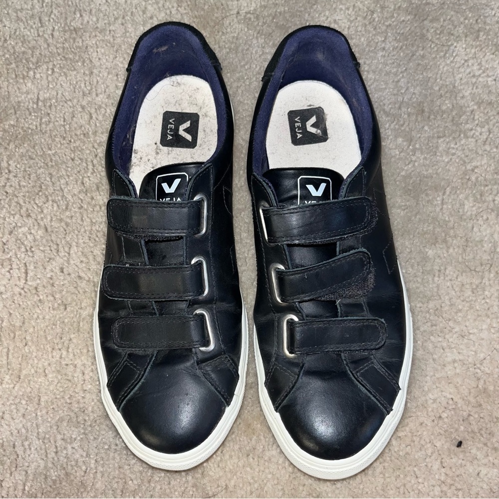 Veja Recife Chromefree Leather Full Black Size 8 Mens